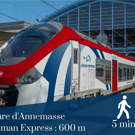 דירה Homey Leaves- New / Centre-ville / Proche Gare Et Tramway Pour Geneve